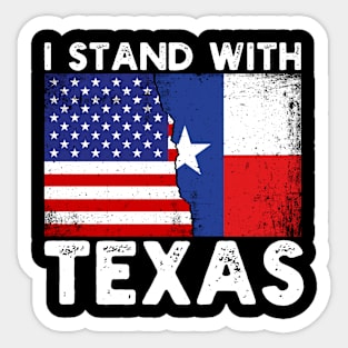 Pro Trump | I Stand With Texas Sticker